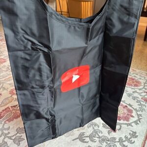 BAGGU x YouTube Exclusive Standard Tote Bag Black NWOT Super‎ Rare